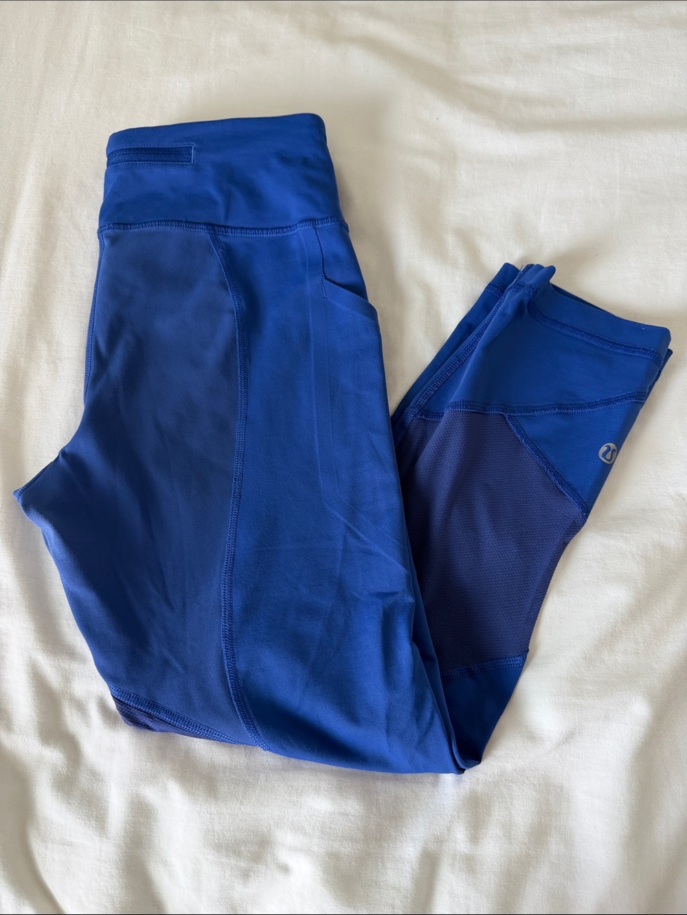 lululemon athletica Womens Royal Blue Athletic Cropped Leggings Size 6